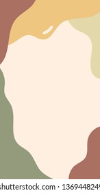 Earth tone abstract print background vector