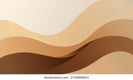 Earth Tone Flowing Waves Abstract Background