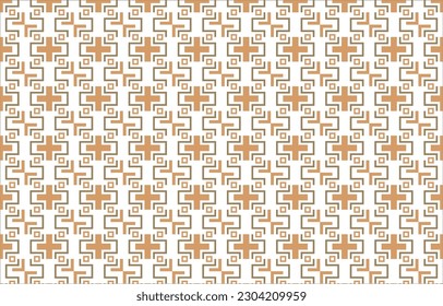 Patrón geométrico del tono de la Tierra sobre el fondo blanco.
Diseñados para tejidos, textiles, decoración, gráficos, fondo, artesanía, ropa, envoltura, boho, motivos, azteca, bordado, ilustración vectorial.
