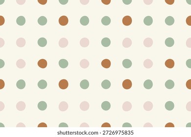 Tom da terra polka padrão de pontos com cores pastel modernas