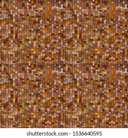 Earth tones ceramic mosaic seamless background