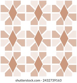Earth Tones pattern of geometric shapes 