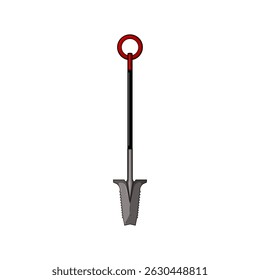 earth tree planting shovel cartoon. transplant hole, grip durable, metal wood earth tree planting shovel sign. isolated symbol vector illustration