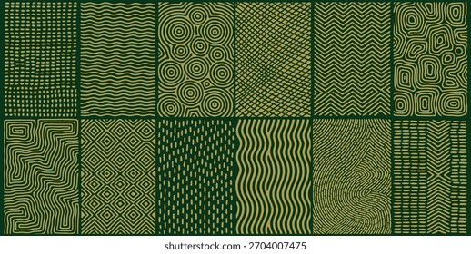 Earth Tribal Inspired Seamless Pattern Set