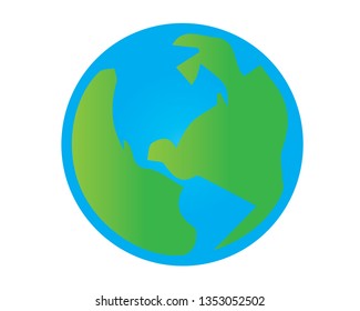 Earth and tropical land vector. green land 