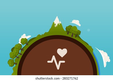 Earth vector