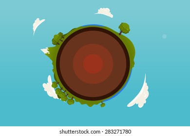 Earth vector