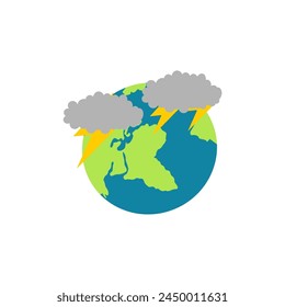 earth vector with earth day weather vector
