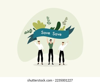 diseño de vectores terrestres para el medio ambiente y el evento del día terrestre
