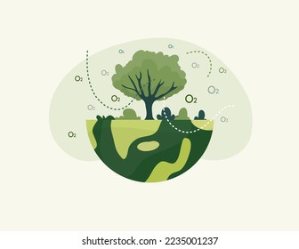 earth vector design for environment ozone and earth day event