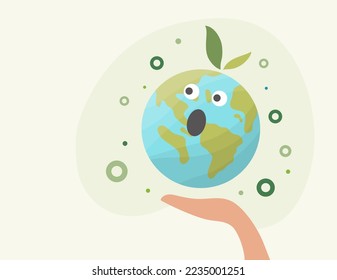 earth vector design for environment ozone and earth day event