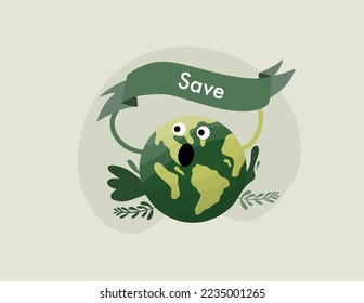 earth vector design for environment ozone and earth day event
