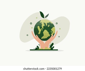 earth vector design for environment ozone and earth day event
