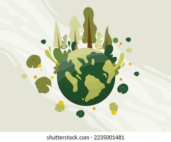 earth vector design for environment ozone and earth day event
