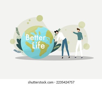 earth vector design for environment ozone and earth day event