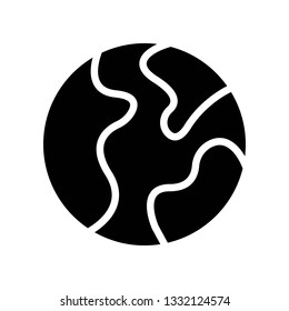 Earth vector, Digital marketing solid design icon