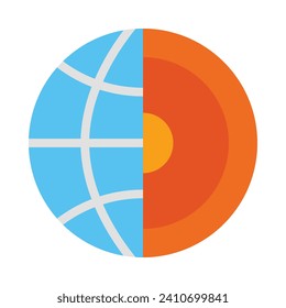 Icono Plano Vector De La Tierra Para Uso Personal Y Comercial.
