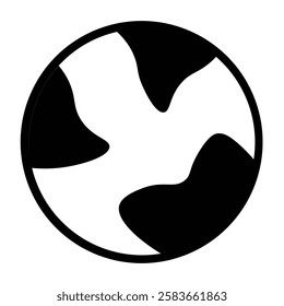 Earth Vector Glyph Icon Vector Design