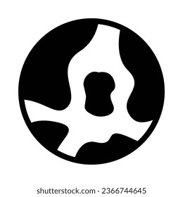 Icono De Glifo Vector De La Tierra Para Uso Personal Y Comercial.
