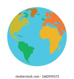 Gráfico del vector de la Tierra EPS-10 global