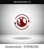 Earth vector icon.