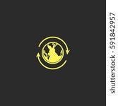 Earth vector  icon.