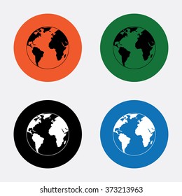 Earth. Vector icon