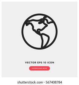 Earth vector icon