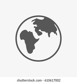 Earth vector icon 