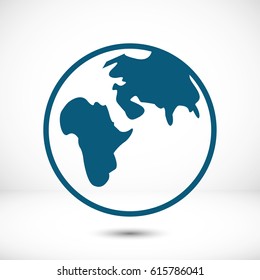 Earth vector icon 