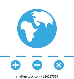 Earth vector icon 