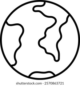 Earth vector icon. Can be used for printing, mobile and web applications.