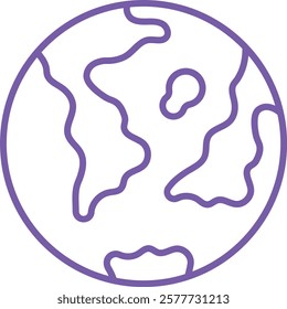 Earth vector icon. Can be used for printing, mobile and web applications.