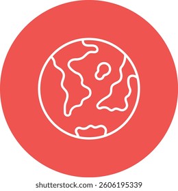 Earth vector icon. Can be used for printing, mobile and web applications.
