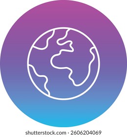 Earth vector icon. Can be used for printing, mobile and web applications.