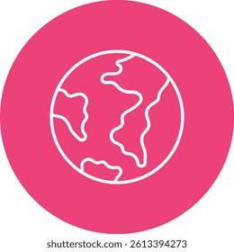 Earth vector icon. Can be used for printing, mobile and web applications.