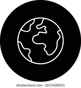 Earth vector icon. Can be used for printing, mobile and web applications.