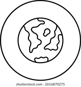 Earth vector icon. Can be used for printing, mobile and web applications.
