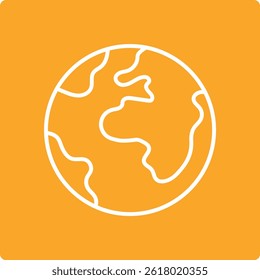 Icono de Vector terrestre. Se puede utilizar para aplicaciones de impresión, móviles y de Web.