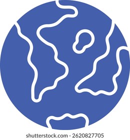 Icono de Vector terrestre. Se puede utilizar para aplicaciones de impresión, móviles y de Web.