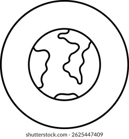 Icono de Vector terrestre. Se puede utilizar para aplicaciones de impresión, móviles y de Web.