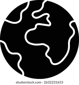 Icono de Vector terrestre. Se puede utilizar para aplicaciones de impresión, móviles y de Web.