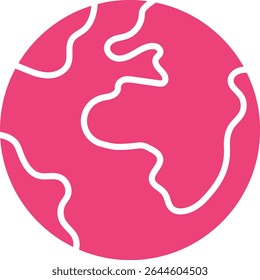 Icono de Vector terrestre. Se puede utilizar para aplicaciones de impresión, móviles y de Web.