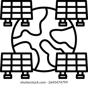 Earth vector icon. Can be used for printing, mobile and web applications.
