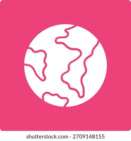 Icono de Vector terrestre. Se puede utilizar para aplicaciones de impresión, móviles y de Web.