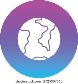 Icono de Vector terrestre. Se puede utilizar para aplicaciones de impresión, móviles y de Web.