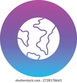 Icono de Vector terrestre. Se puede utilizar para aplicaciones de impresión, móviles y de Web.