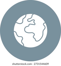 Icono de Vector terrestre. Se puede utilizar para aplicaciones de impresión, móviles y de Web.