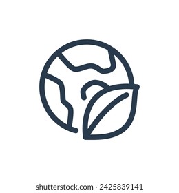 Earth Vector Icon Illustration für Earth Day