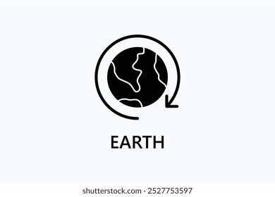 Earth Vector Icon Or Logo Illustration